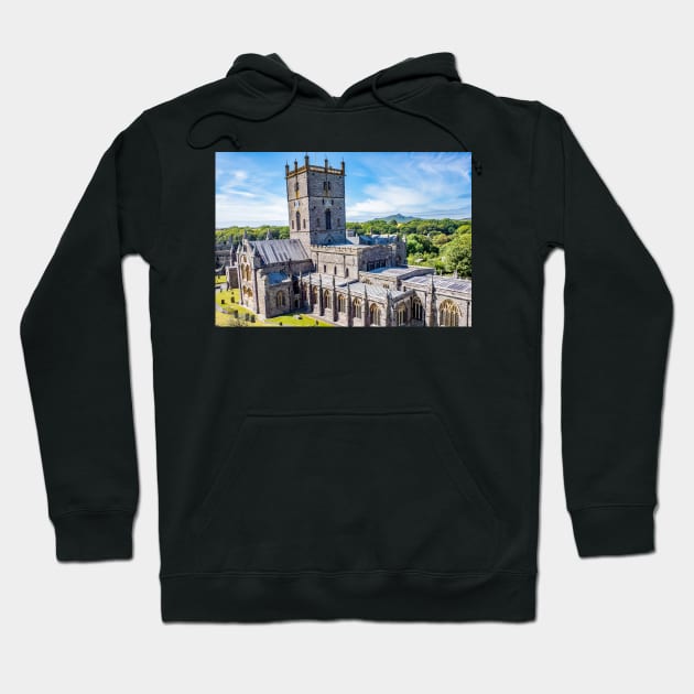 St Davids Cathedral, Wales Hoodie by yackers1